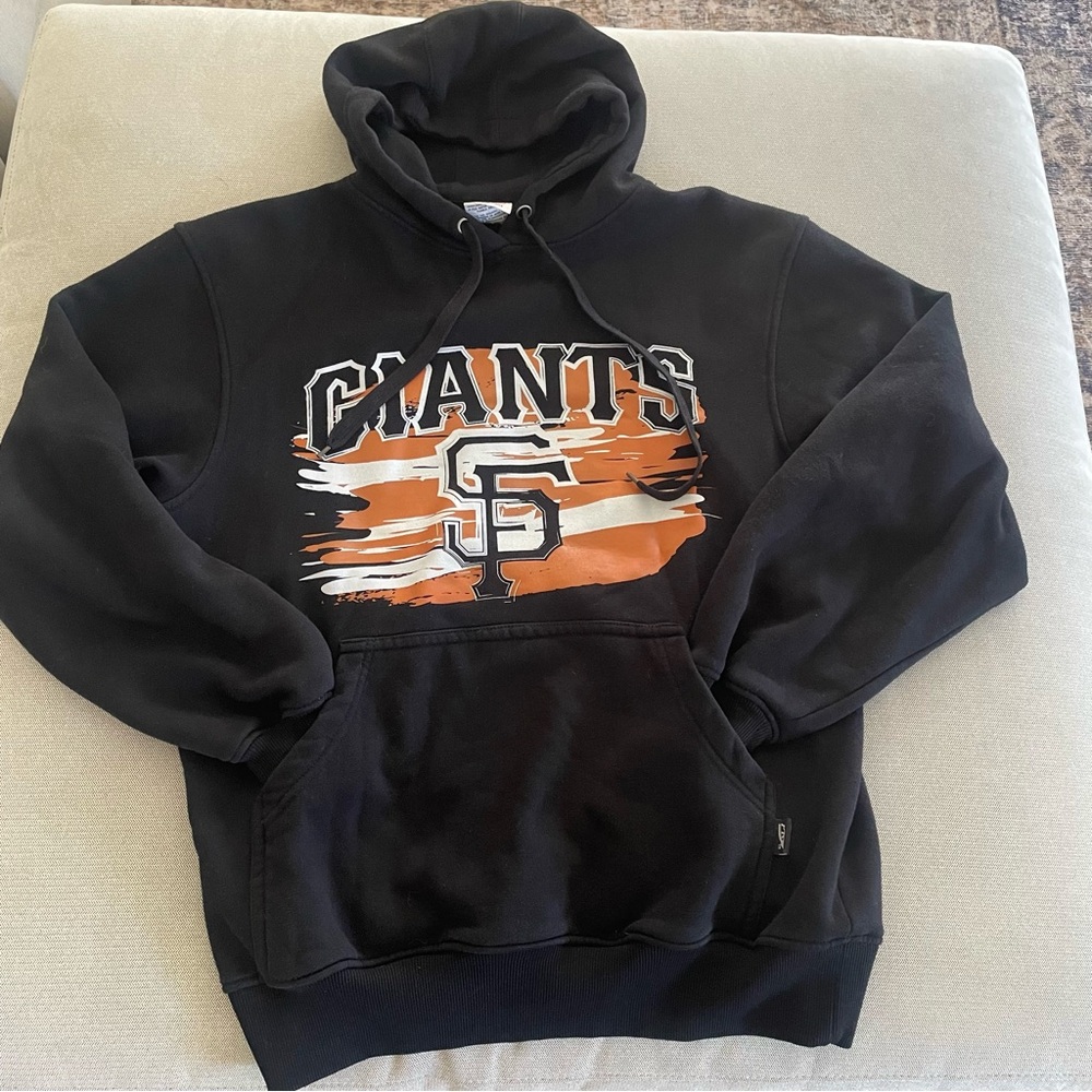 Women’s Black Giants Hoodie with Orange and White Logo size Medium